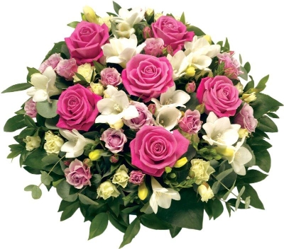 Posy Pink and White