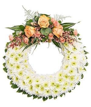 Foliage Based Wreath with Spray