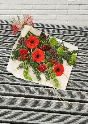 Santa Surprise   Florist Choice Hand Tied Bouquet